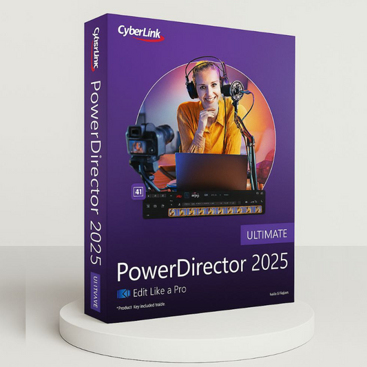 PowerDirector 2025 Ultimate – Full Version | Pro Video Editing Software | Lifetime License